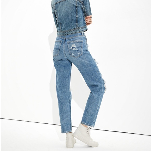 American Eagle Stretch Highest Waist '90s Boyfriend Jean Size 6 Regular NWT - Picture 6 of 8